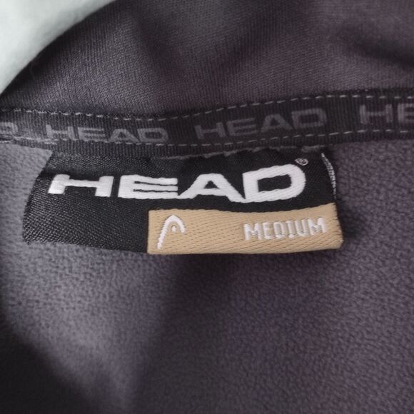 HEAD Polar Fleece Quarter Zip Pullover Jacket Athletic Sweatshirt Workout Med - Picture 6 of 7